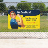 あなたのロージーパーソナライズされたパーティーの看板 横断幕 (インサイチュ)