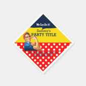 あなたのロージーパーティーナプキンスがこれをパーソナライズ スタンダードカクテルナプキン (角)