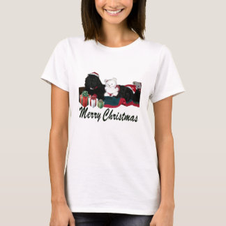 あなたのワイシャツをメリークリスマスNewfoundlandsと挙げて下さい Tシャツ