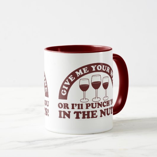 あなたのワインのためのナットの打って下さい マグカップ (正面右)