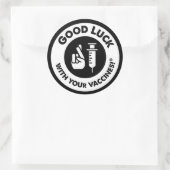 あなたのワクチンとの幸運! ラウンドシール (バッグ)