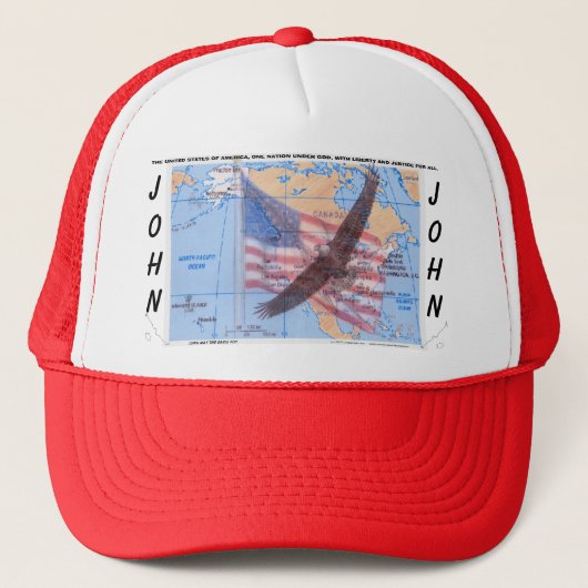 あなたのワシの帽子を個人化して下さい キャップ (正面)