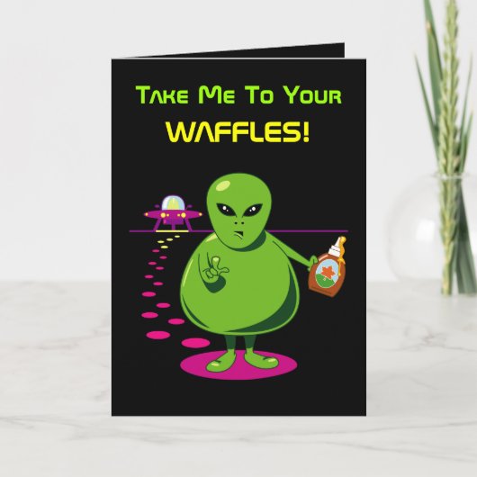 あなたのワッフルに私を連れて行って下さい! カード (正面)