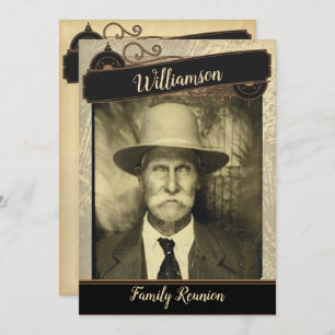 あなたのヴィンテージの写真の家族会の収集 招待状