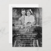 あなたのヴィンテージの写真の家族会 インビテーションポストカード (正面/裏面)