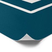 あなたのヴィンテージセーリングボートの目的地へカスタマイズ ポスター (角)