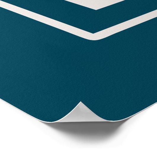 あなたのヴィンテージセーリングボートの目的地へカスタマイズ ポスター (角)