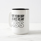 あなたの一日が私の一日と同じくらい… ツートーンマグカップ (正面左)