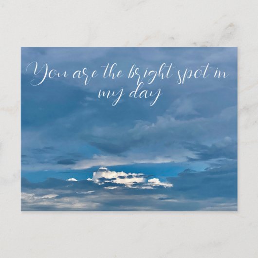 あなたの一日を輝かせる人 ポストカード (正面)