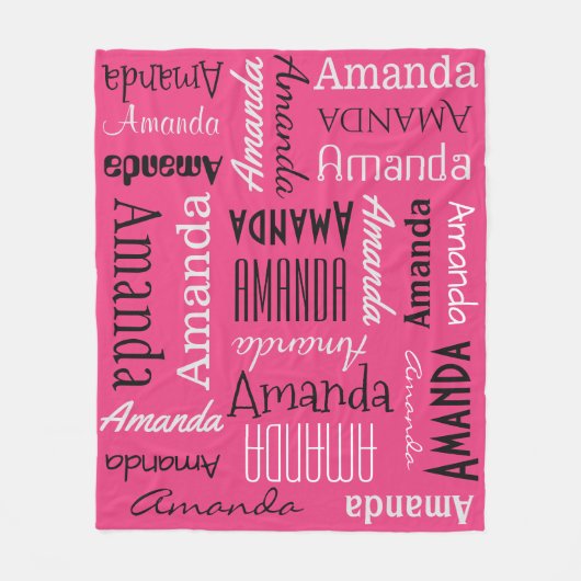 あなたの一流に繰り返すことのカスタムな色のフリースブランケット フリースブランケット (正面)