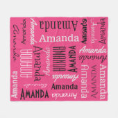 あなたの一流に繰り返すことのカスタムな色のフリースブランケット フリースブランケット (正面(横))