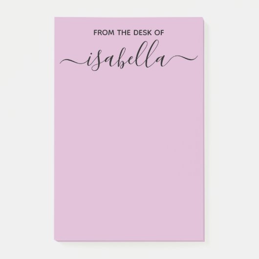 あなたの一流のエレガントなタイポグラフィの机から ポストイット (正面)