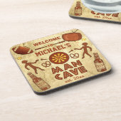 あなたの一流のカスタムのおもしろいな人の洞窟 コースター (左側)