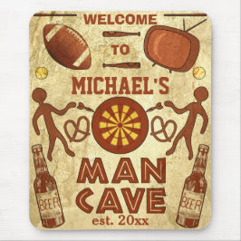 あなたの一流のカスタムのおもしろいな人の洞窟 マウスパッド