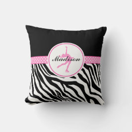 あなたの一流のシマウマのプリントのフィギュアスケートを飾って下さい クッション