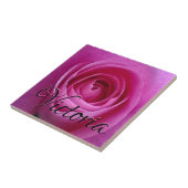 あなたの一流のセラミックタイルが付いている開花のピンクのバラ タイル (側面)