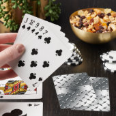 あなたの一流のダイヤモンドのプレートの鋼鉄とパーソナライズ トランプ (インサイチュ)