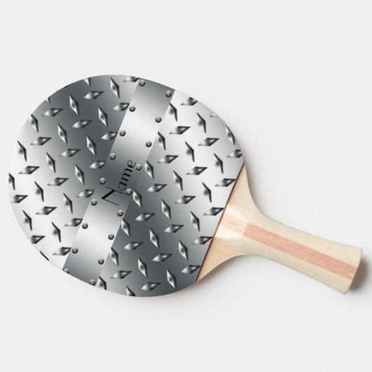 あなたの一流のダイヤモンドのプレートの鋼鉄とパーソナライズ 卓球ラケット (横)