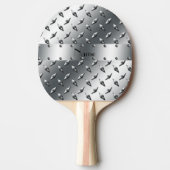 あなたの一流のダイヤモンドのプレートの鋼鉄とパーソナライズ 卓球ラケット (正面)