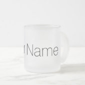 あなたの一流のプリントとパーソナライズ フロストグラスマグカップ (正面右)