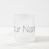 あなたの一流のプリントとパーソナライズ フロストグラスマグカップ (中央)
