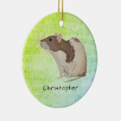 あなたの一流のラットのデザインを加えて下さい セラミックオーナメント (右)