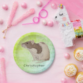 あなたの一流のラットのデザインを加えて下さい ペーパープレート (パーティー)