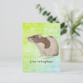 あなたの一流のラットのデザインを加えて下さい ポストカード (スタンド正面)