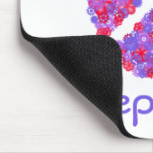 あなたの一流の平和印のマウスパッドを加えて下さい マウスパッド (コーナー)