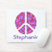 あなたの一流の平和印のマウスパッドを加えて下さい マウスパッド (マウス)
