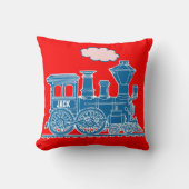 あなたの一流の蒸気の列車の気違いの紫系統の装飾用クッション クッション (正面)