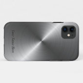 あなたの一流の鋼鉄金属の一見のiPhone 5の場合を加えて下さい Case-Mate iPhoneケース (裏面(横))