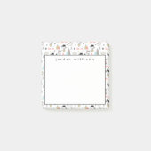 あなたの一流の|かわいい森林動物及びインドの男の子を加えて下さい ポストイット (正面)