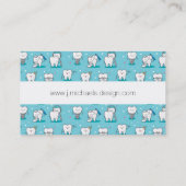 あなたの一流の|かわいい歯科パターンを加えて下さい 名刺 (裏面)