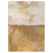 あなたの一流の|こはく色の地平線の抽象芸術のプリントを加えて下さい クリップボード (裏面)