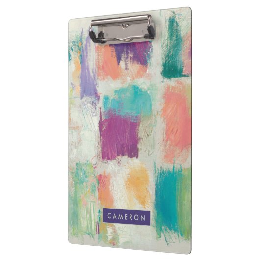 あなたの一流の|のアイスキャンデーIIの石の抽象的なプリントを加えて下さい クリップボード (左)