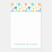 あなたの一流の|のカラフルの歯パターンを加えて下さい ポストイット (正面)