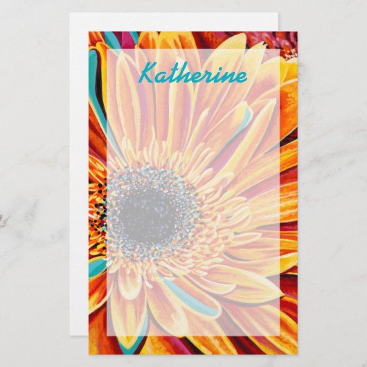 あなたの一流の|のカラー・バーストをII加えて下さい 便箋 (正面/裏面)