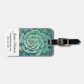 あなたの一流の|のクローズアップのSucculentを加えて下さい ラゲッジタグ (正面横)