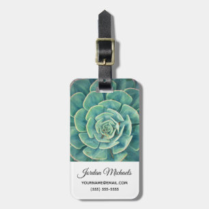 あなたの一流の のクローズアップのSucculentを加えて下さい ラゲッジタグ