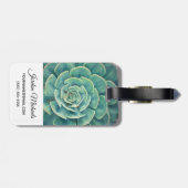 あなたの一流の|のクローズアップのSucculentを加えて下さい ラゲッジタグ (裏面横)