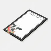 あなたの一流の|のケシの農場-花を持つ牛--を加えて下さい ポストイット (アングル)