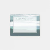 あなたの一流の|のティール（緑がかった色）の海を加えて下さい ポストイット (正面)