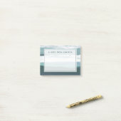 あなたの一流の|のティール(緑がかった色)の海を加えて下さい ポストイット (デスク上)