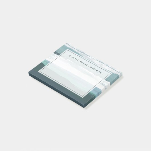 あなたの一流の|のティール（緑がかった色）の海を加えて下さい ポストイット (アングル)