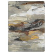 あなたの一流の|のニュートラルの抽象芸術の灰色のプリントを加えて下さい クリップボード (裏面)