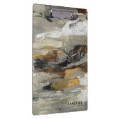 あなたの一流の|のニュートラルの抽象芸術の灰色のプリントを加えて下さい クリップボード (右)