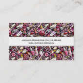 あなたの一流の|のネイルのスタジオパターンを加えて下さい 名刺 (裏面)