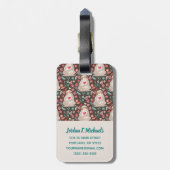 あなたの一流の|のバレンタインの怠惰パターンを加えて下さい ラゲッジタグ (裏面縦)