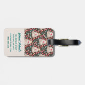 あなたの一流の|のバレンタインの怠惰パターンを加えて下さい ラゲッジタグ (裏面横)